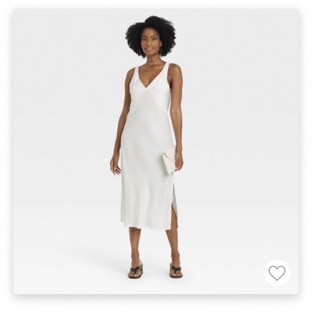 White Slip Dress - Size Small NWT